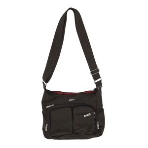 Baggallini Brown Crossbody Bag Multi Pocket‎ Travel Purse Handbag EUC